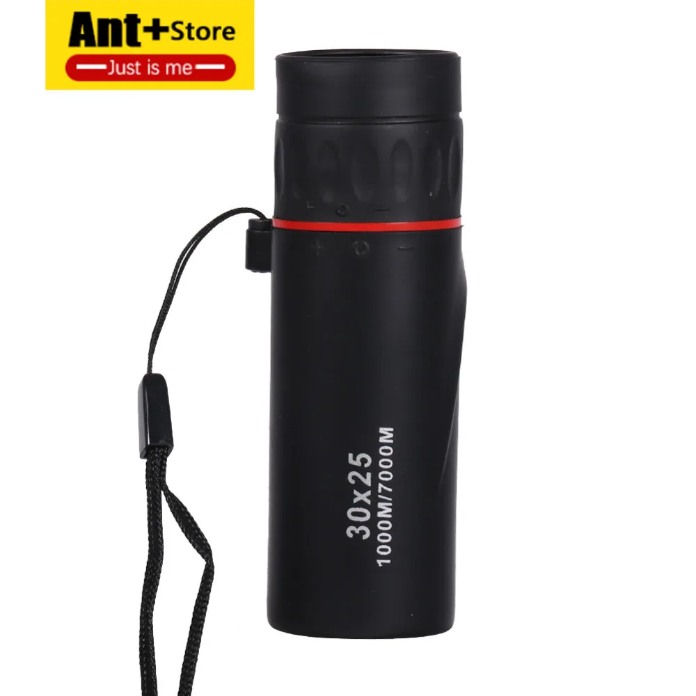 

30x25 HD Optical Monocular Low Night Vision Waterproof Mini Portable Focus Telescope Mirror Zoomable 10X Scope Travel Hunting