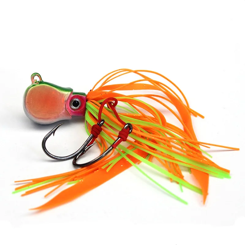 Fishing Jig Lure 30g Lead Octopus Head for Boat Deep Sea Fishing Squid
