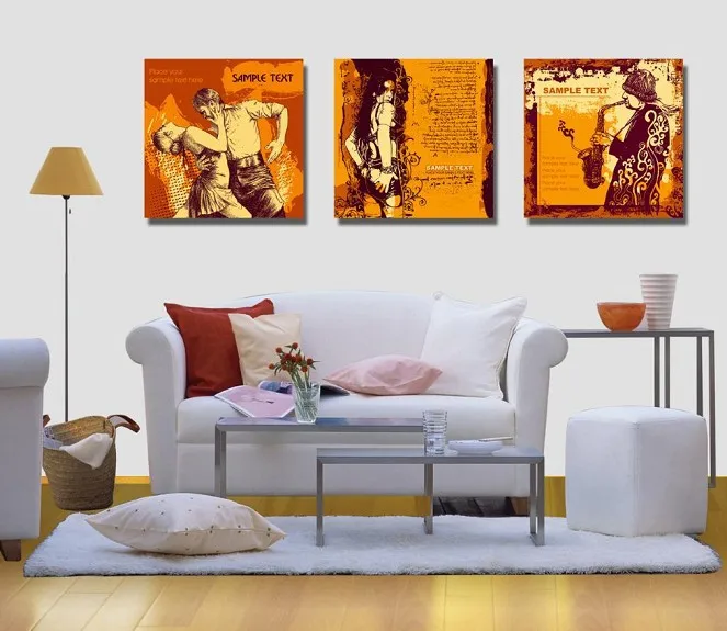 3 piece abstract canvaswall panel art Home Decorative Art Picture Paint
