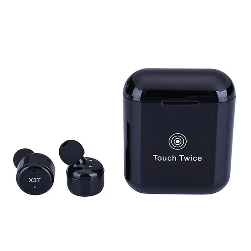 

Kobwa X3T Earphone Touch Control Wireless Bluetooth Headset Mini Sport Earphones With Charging Case for xiao mi Smart Phone