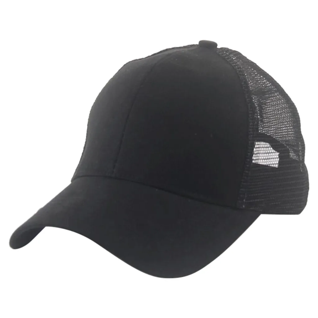 Unisex de moda Cola de Caballo desordenado bollos camionero simple hueco de béisbol Visor gorras papá casuales sombreros gorras para hombre Baseball #20 Unisex de moda Cola de Caballo desordenado bollos camionero simple hueco de béisbol Visor gorras papá casuales sombreros gorras para hombre Baseball #20