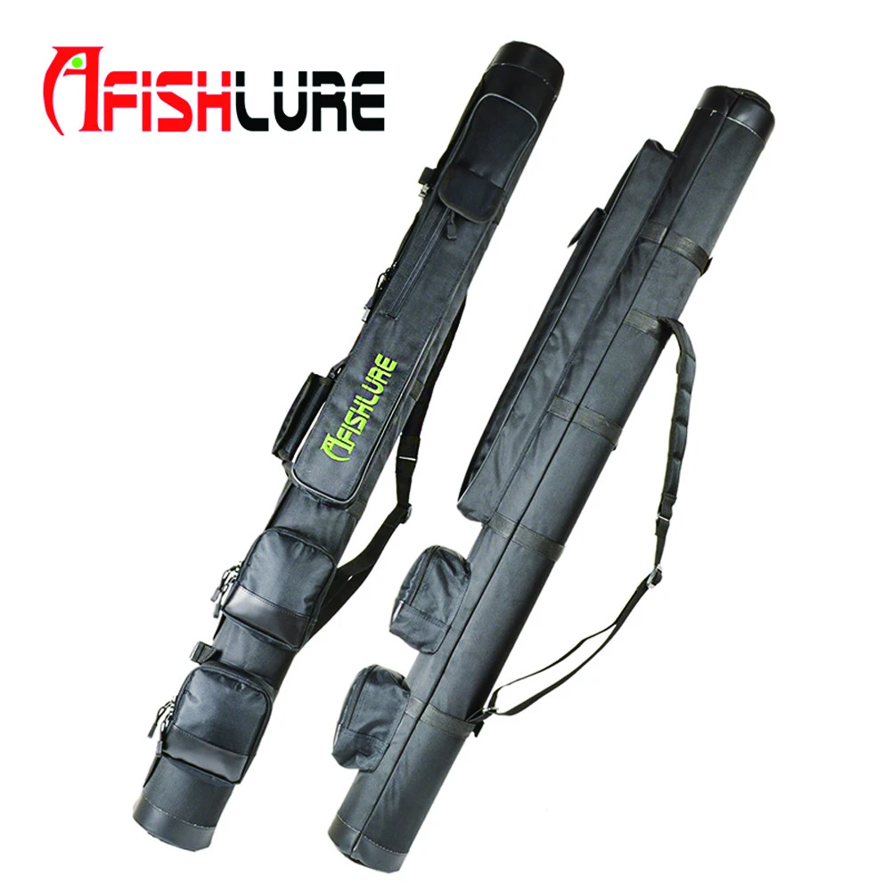 Сумки для удочек Afishlure, 1,2 м/1,3 м/1,45 м, двойная открытая трубка, сумка через плечо, водонепроницаемая холщовая черная/камуфляжная