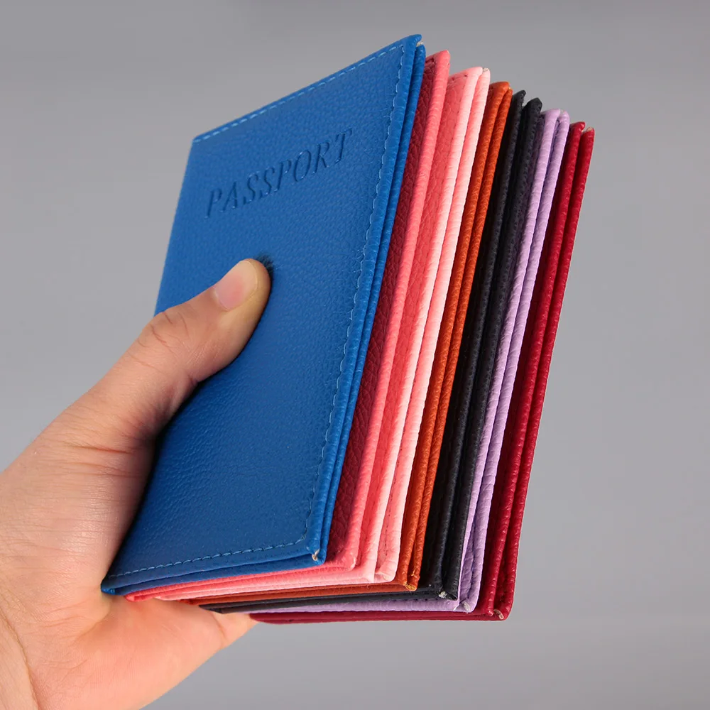 1 шт. модный держатель для кредитных карт PU держатель для паспорта ID Кредитная карта билета путешествия паспорт файл папка сумка защитный чехол