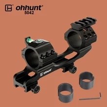 Ohhunt Охота прицел 25,4 мм до 30 мм двойные кольца для поручней Пикатинни крепления с пузырьковым уровнем духов с верхним свободным поплавковым Рельсом для винтовки