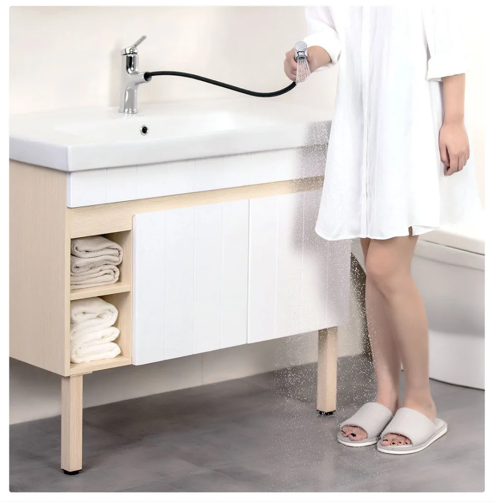 Xiaomi mijia извлечение кран Ванная комната цинковый сплав кран горячей и холодной воды шампунь мыть лицо полоскание кран
