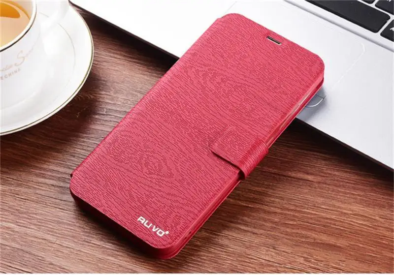 For Huawei honor 7C 7A Case Honor7C Case Russia AUM-L41 Stand Flip leather Phone Cases For Huawei honor 7C 7A Case 7 C 7A Cover - Цвет: red