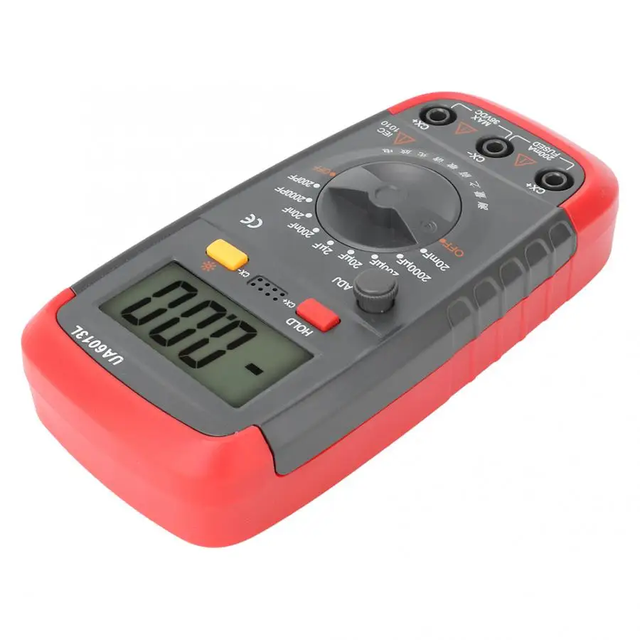 UA6013L профессиональный ручной ЖК-цифровой измеритель емкости Конденсатор измеритель емкости тестер