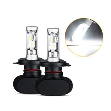 Buy H4 9003 HB2 High-low Beam 50W 8000LM 6500K CSP LED Chips Car Headlight Fog Lamp Bulb Super White Free Shipping