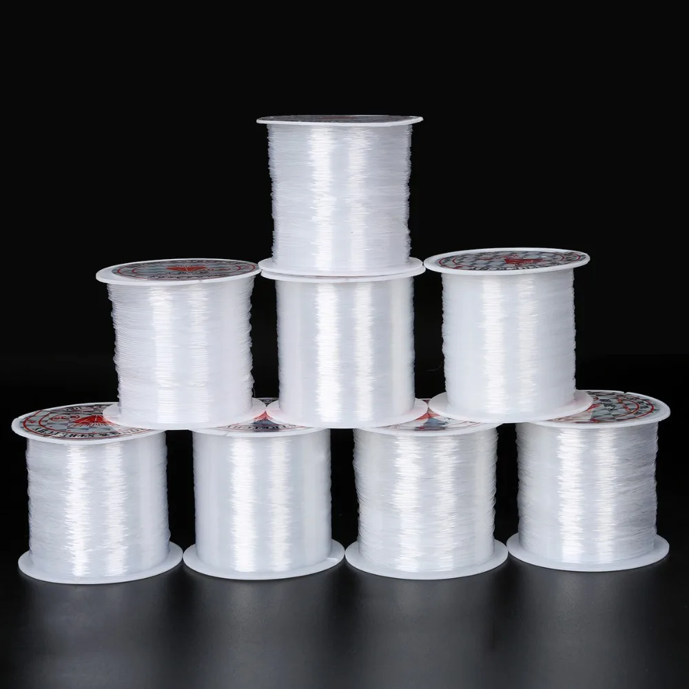 Nylon Fishing Line 0.2mm/0.25mm/0.3mm/0.35mm/0.4mm/0.45mm/0.5mm/0.6mm Non-Stretch Fish Line Wire Beading Cord Thread For Jewelry making accessories,jewelry making supplies,jewelry findings,jewelry making findings,jewellery components,ear cleaner,test cable lead,magic entertainment toy,butterfly wings toy