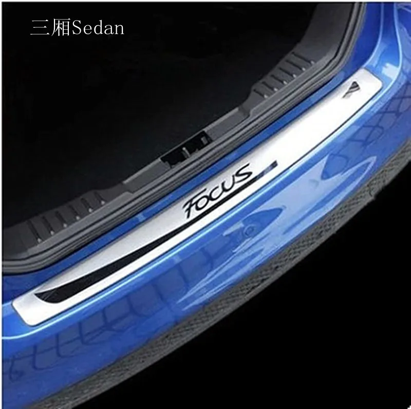 

Sedan stainless steel External Rear bumper Protector Sill For Ford FOCUS 2012 - 2017 Sedan Car styling