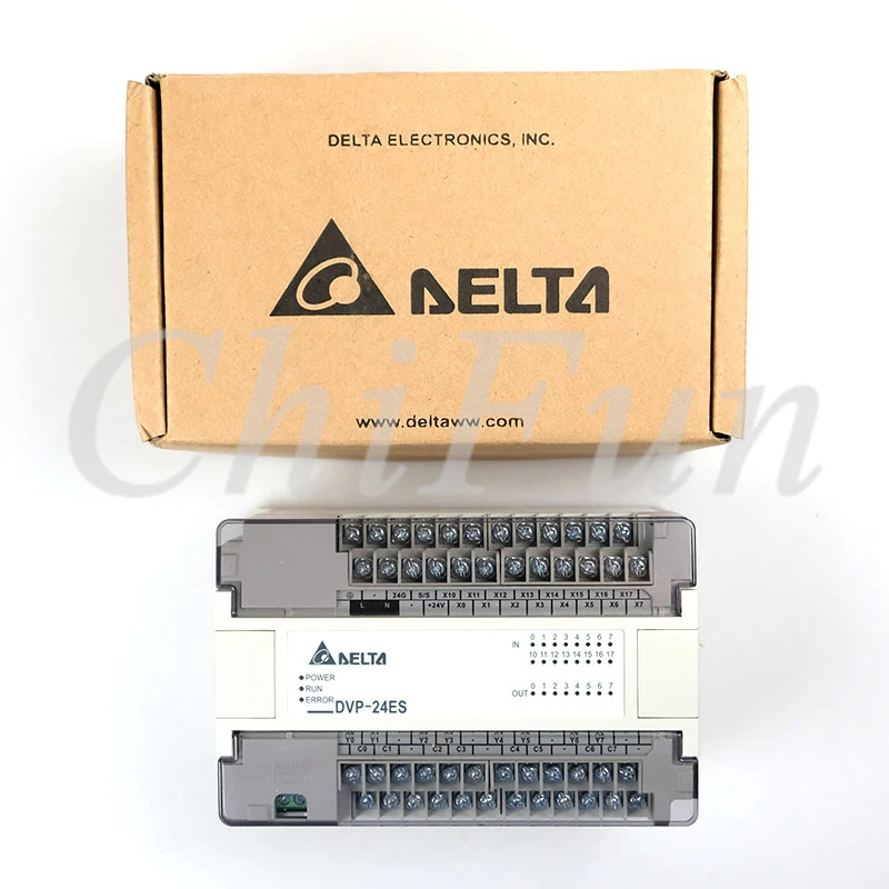 Полный ПЛК, программируемый логический контроллер Delta контроллер серии ES хост DVP24ES00R2 DVP24ES00T2 100-240VAC 16DI 8DO в коробке