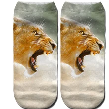 Новые популярные женские носки с 3D принтом модные носки серии унисекс с животными забавные низкие женские носки специальный подарок для друга