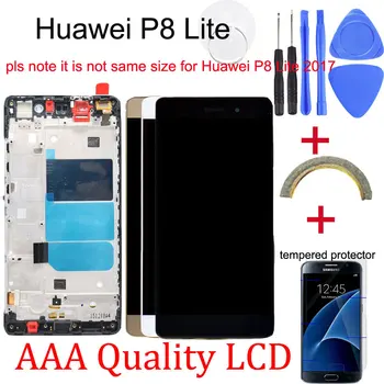 

Original LCD Repair Replace For Huawei P8 Lite/ale-l21 LCD Display+Touch Screen Digitizer With Frame Replace Touch Screen