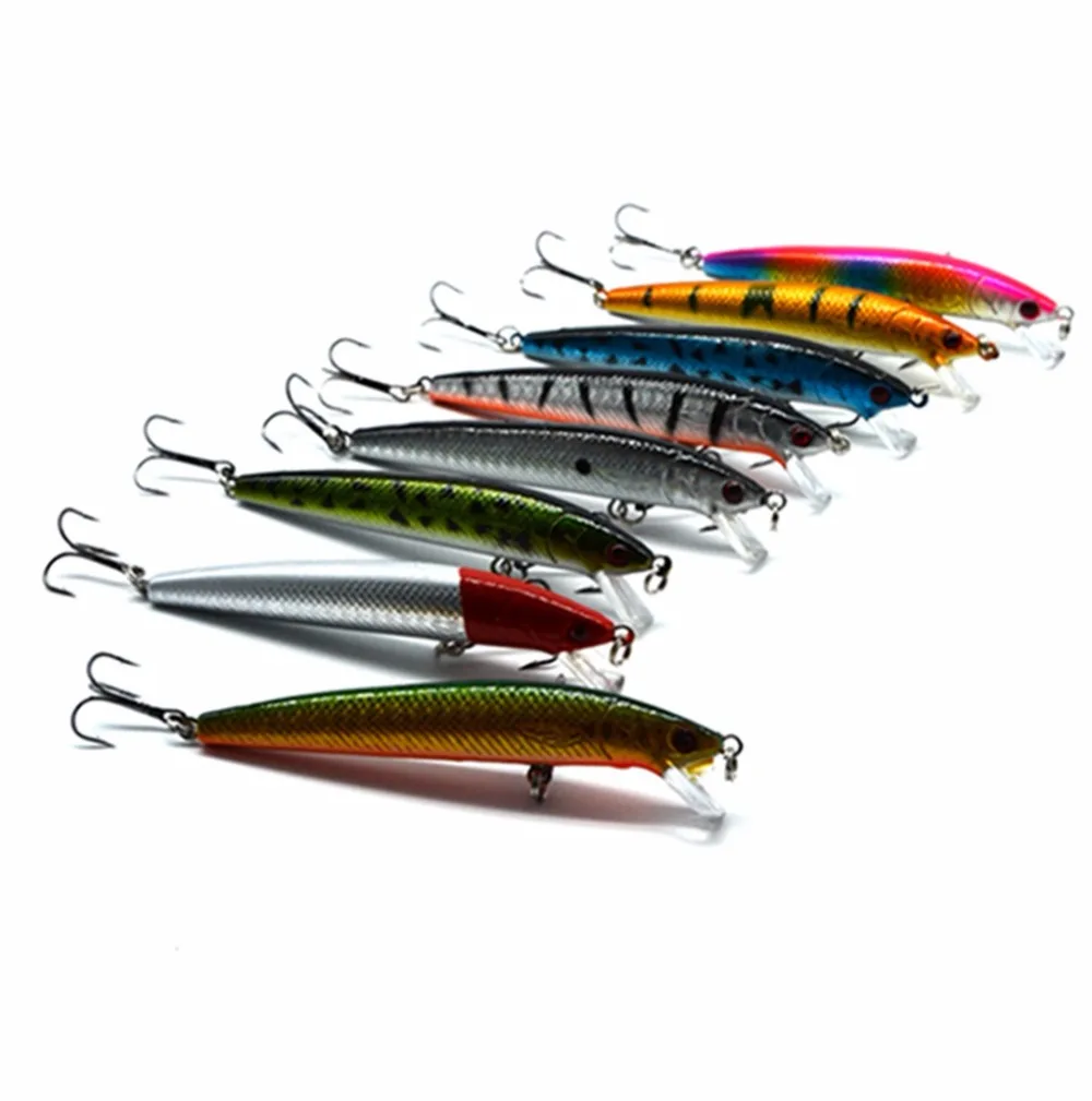 

8pcs/lot 10cm/3.94in 8.5g/0.3oz fishing lures hard bait fishing tackle pesca fish wobbler minnow artificial lure swimbait