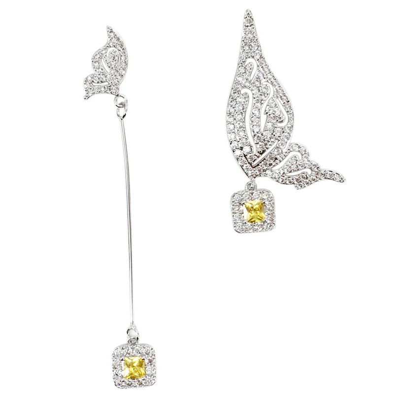

better yellow color with Cubic Zircon Women Earrings Trendy European Style Female Drop Earring Boucle d'oreill