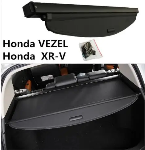 

High Qualit Car Rear Trunk Cargo Cover Security Shield Screen shade Fit For Honda VEZEL XR-V 2014 2015 2016 2017 2018 BY EMS