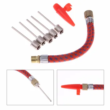 

7pcs/set Standard Size Airbed Pump Hose Adapter Nozzle Valve Air Hose Inflating Needles Bike Pump Inflator Connector Bike tools