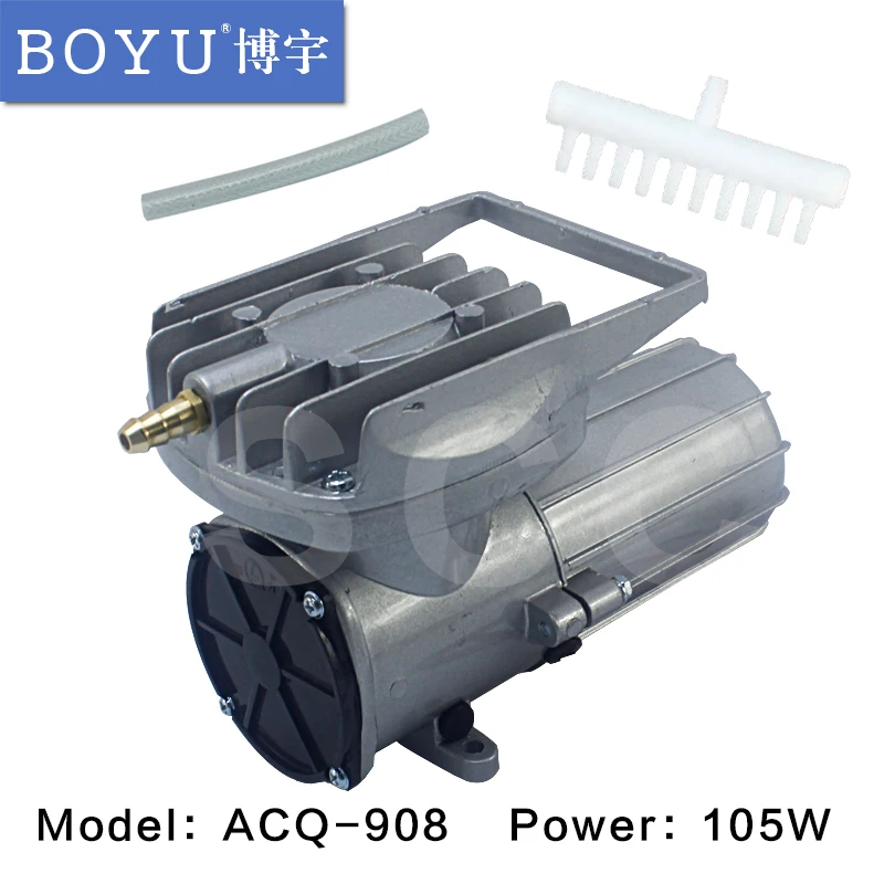 

BOYU DC air compressor ACQ-908 permanent magnet DC diaphragm type air compressor DC12V 105W 150L/min.ACQ908