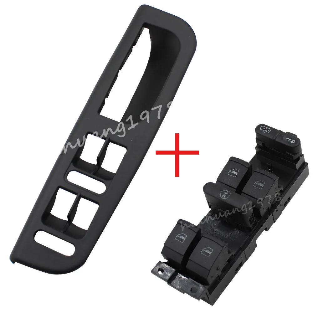 

Free Shipping For VW Jetta Golf Mk4 Passat B5 Master Window Switch + Panel Bezel With Handle Trim New Replacement