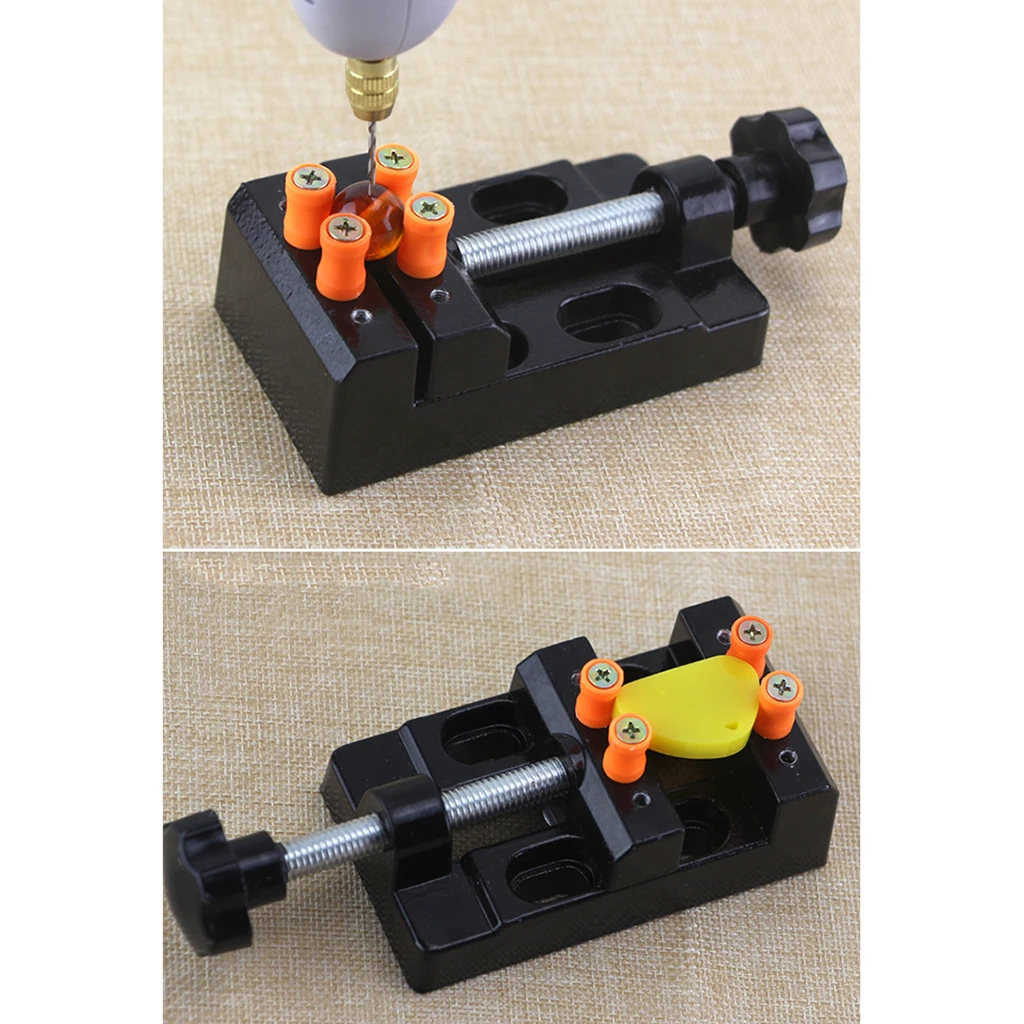 57mm Adjustable Mini Jaw Bench Clamp Drill Press Vice Table Vise Jewelry Nuclear Clip On DIY Carving Craft Hand Tool Woodworking