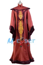 Star Wars: Episode I The Phantom Menace Padme Amidala Red Gown Dress Halloween Robe Cosplay Costumes For Adult Women Custom Made