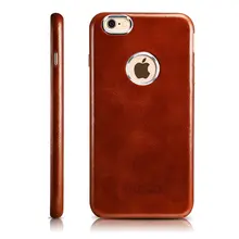 Icarer Trend чехол для iPhone 6 Роскошный чехол из натуральной кожи Utra тонкий чехол для iPhone 6s жесткий чехол алюминиевый Декор