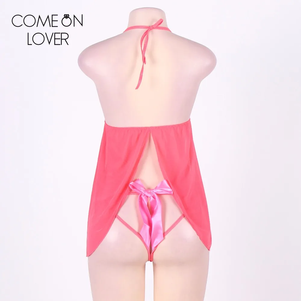 Comeonlover Открытая грудь Детская кукла с ремешком электро Сексуальное белье RL70349