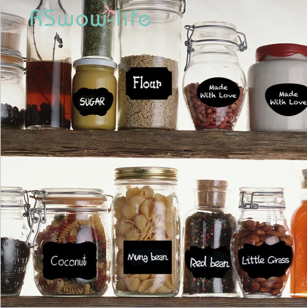 

20Pcs Combination Label Sticker Graffiti Easy To Erase Seasoning Bottle Sticker Organizador De Cocina For Home Decor Stickers