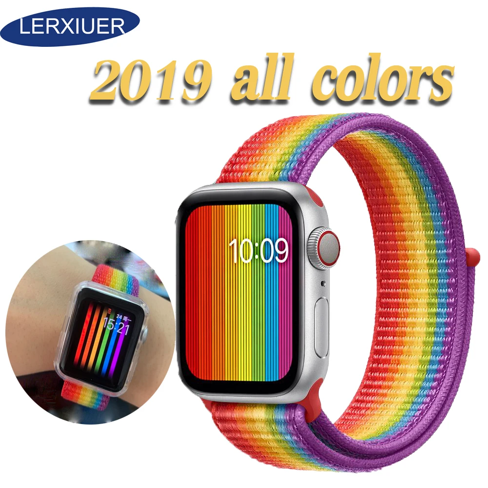 

Lerxiuer Watchband for Apple Watch 4 Apple Watch band for Apple Watch strap correa iwatch band Sports nylon bracelet 38mm 42mm