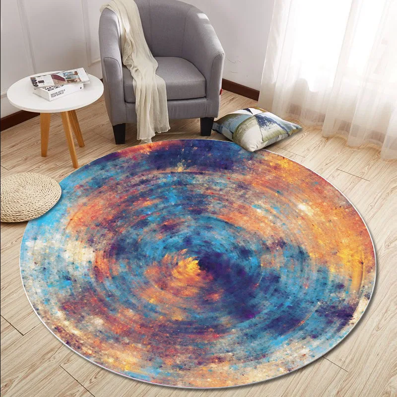 Simple Nordic round carpet Modern home bedroom decorate carpets for Living room coffee table bedside Blanket computer chair rugs