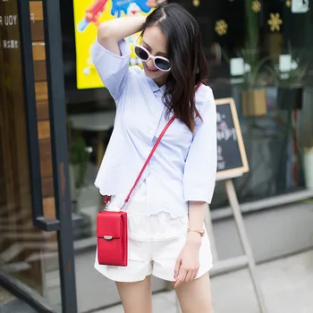 

Women Wallet Leather Fashion Phone Bags Coin Money Pocket Purse Card Messenger Bags Simple Zipper Femme Wallet Carteira Feminina