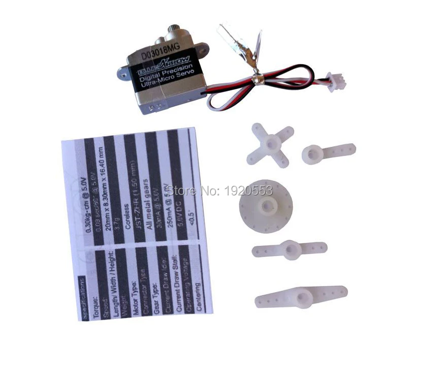 

WLtoys K130-009 Upgrade Metal Servo Bluearraow D03018MG 3.7g Digital Servos Parts For Wltoys XK K130 3D 6G 6CH RC Helicopter