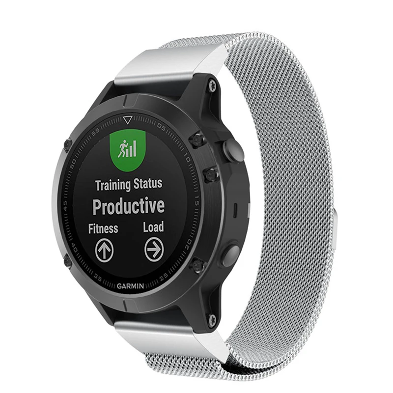 

for Garmin fenix 5 3 5XPlus forerunner 935 945 Quick Fit Band Milanese Metal Band