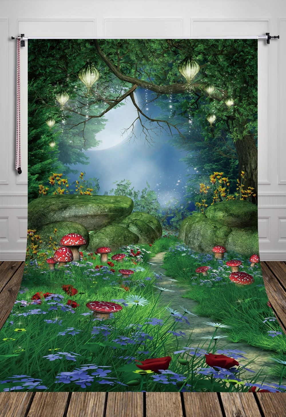 

HUAYI Green Forest Photography Background Art Fabric Newborn Backdrop Studio/Photography Props D-7918