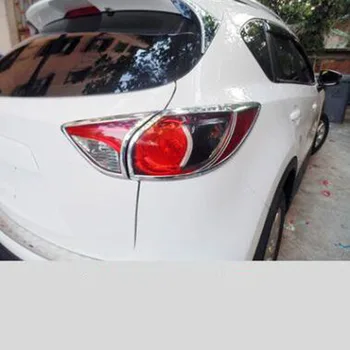 

Free Shipping Brand New For Mazda CX-5 2015 4PCS High Quality ABS Chrome Car Tail Lampshade Cover Trim Car Styling Accessories