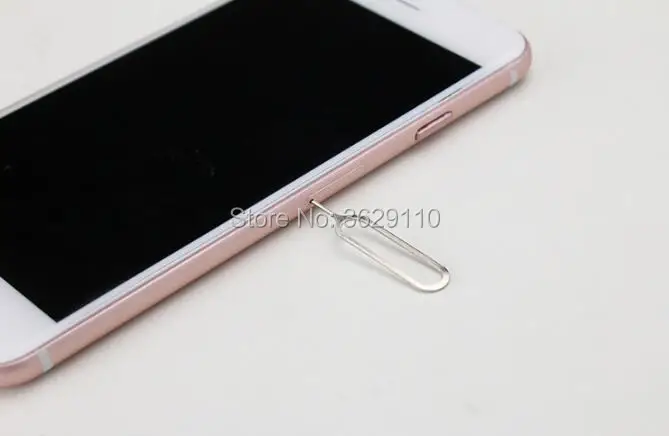 ** 1000 шт./лот Инструмент для извлечения sim карты лоток Pin ключа iPhone 4 4s 5g 5c 5s 6 6s 7 plus