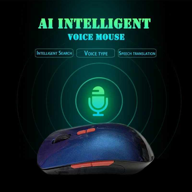 

2.4G Wireless Smart Voice Mouse Voice Control Enter Key Multi-language USB Charging Mouse XXM8