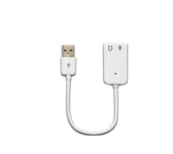 

USB Sound Card Virtual 7.1 3D External USB Audio Adapter USB to Jack 3.5mm Earphone Micphone Sound Card for Laptop Notebook PC