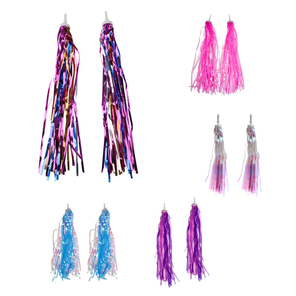 

Bike Decorative Streamers 5 styles Trike Scooter Handlebar Grip Colorful Ribbons Baby Carrier Accessories Bicycle Decor gift