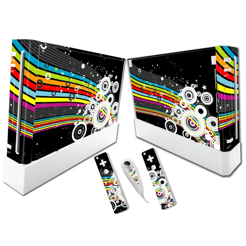 

Free Drop Shipping Adjustable Grip Holder Controller sticker Cover skin for Wii Remote Fast shipping