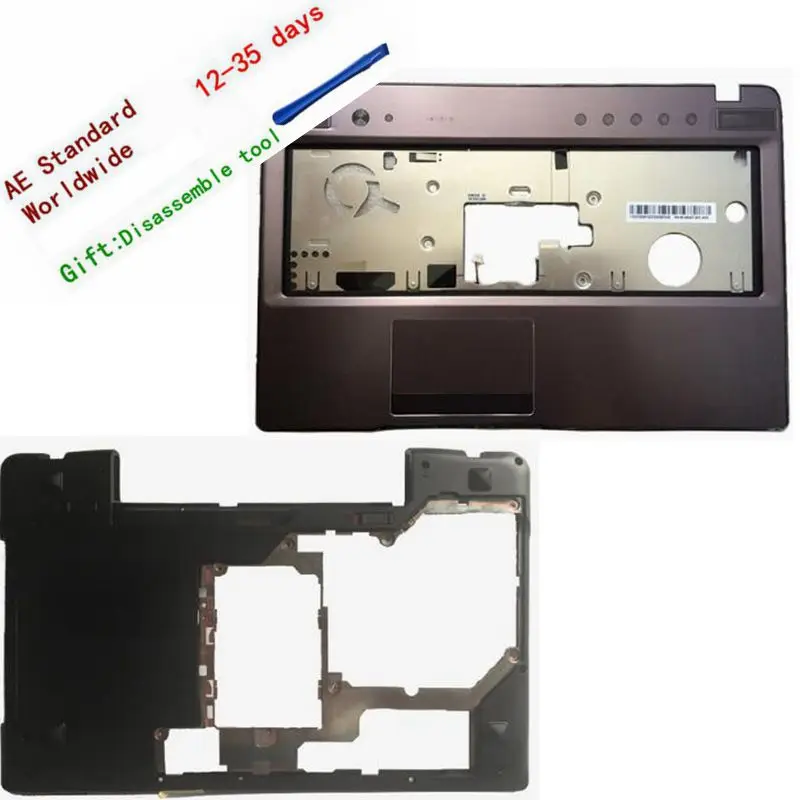 Новый для Lenovo Z570 Z575 клавиатура ободок рук верхний чехол/ноутбук Нижняя база чехол