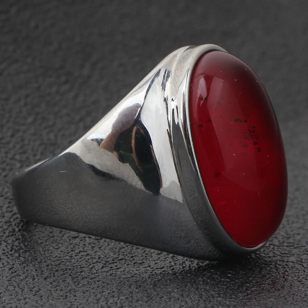 NIBA роскошное большое красное/белое/кофейное кольцо с опалом, Новое поступление, Стильное кольцо для женщин/мужчин, кольца из нержавеющей стали, модное ювелирное изделие