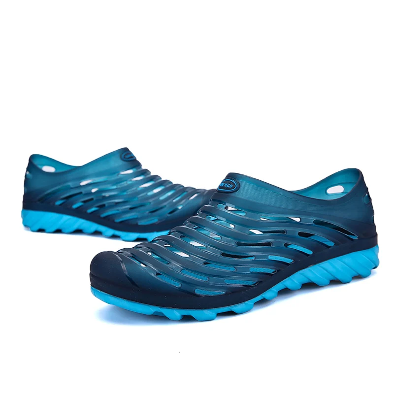 Bolangdi الصيف تنفس الرجال المياه الرياضة أحذية الجوف خارج شقة شاطئ أحذية رجالية أحذية المشي في الهواء الطلق الخوض المنبع