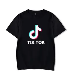 BTS Tik tok software 2019 Новые повседневные футболки женская мужская одежда горячая Распродажа Топы с коротким рукавом Kpops футболки Плюс Размер 4XL