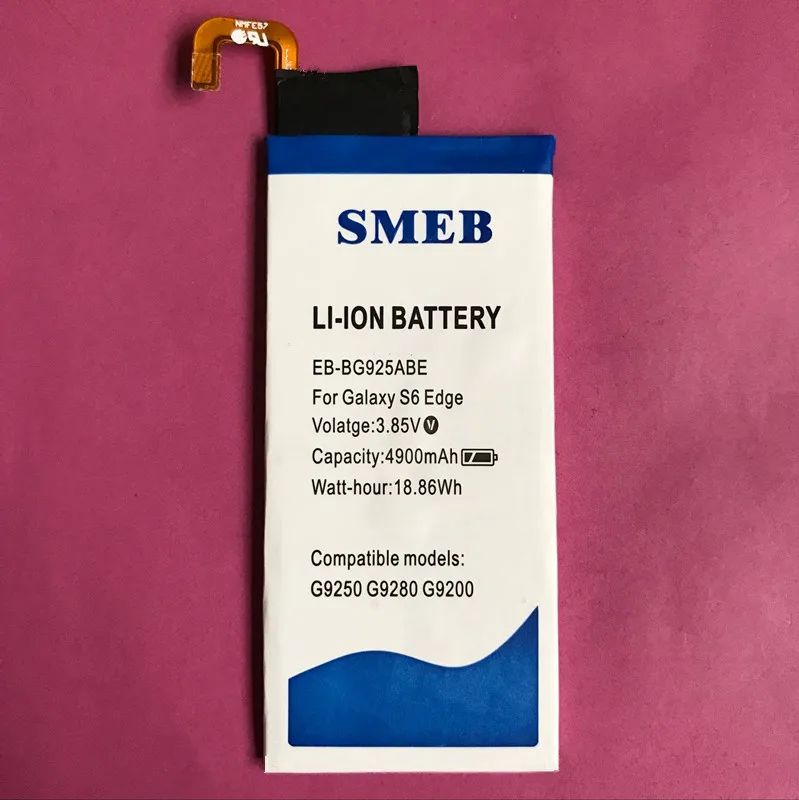 Высокая емкость smeb eb-bg925abe 4900 мАч для Samsung Galaxy S6 Edge Батарея g9250 G925F g9200 g9280 | Мобильные