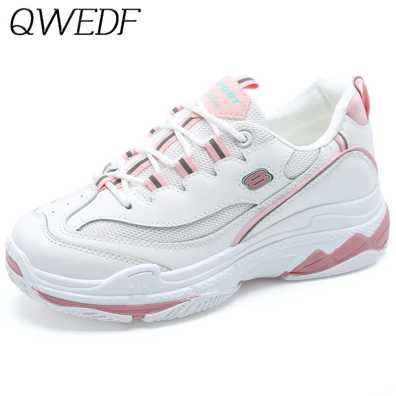 

2019 Spring Autumn New Women Casual Shoes Mesh Comfortable Breathable Platform Woman Sneakers Ladies Trainers Chaussure W1-85