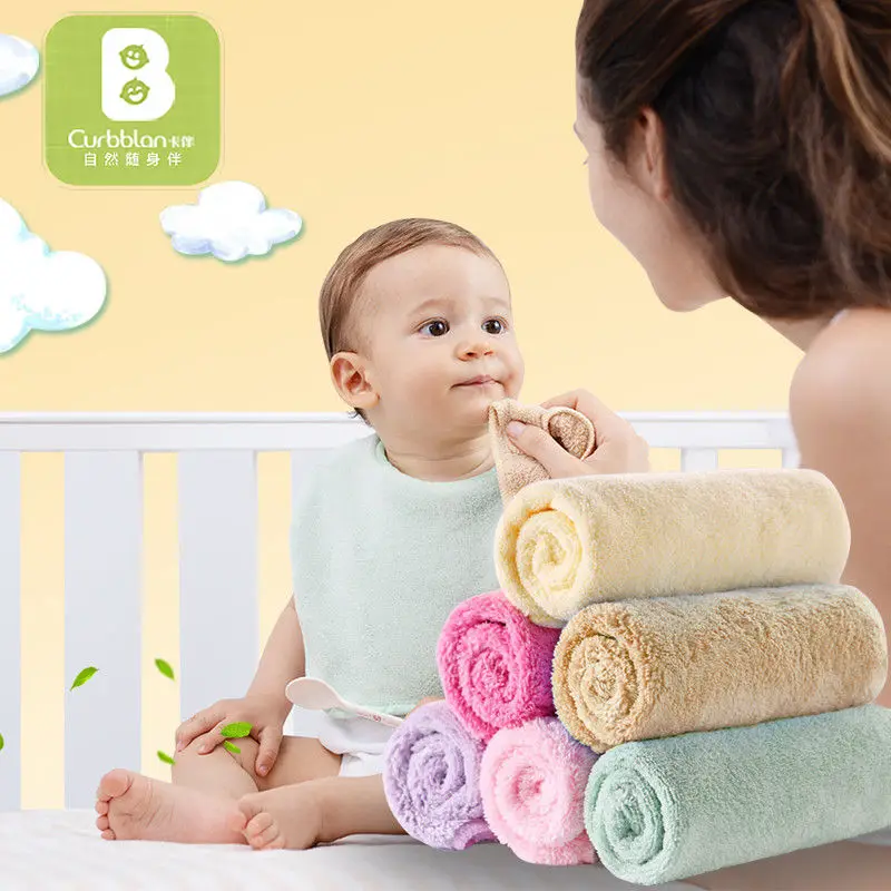 Curbblan Baby bath towel for kids baby handdoek 6pcs 28*28cm gift small