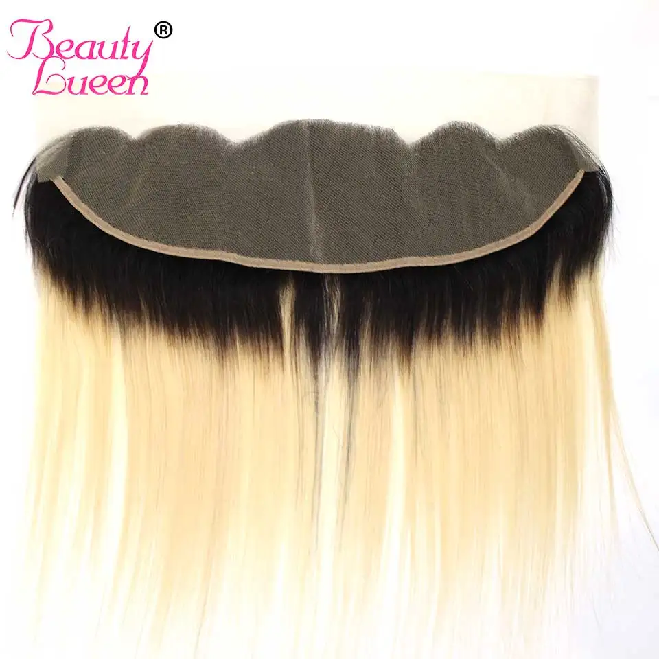 Ombre Brazilian 613 Bundles With Frontal Dark Roots 134 Blond Straight Hair Bundle Ear To Ear Frontal With 3 Bundles Remy Hair (17)