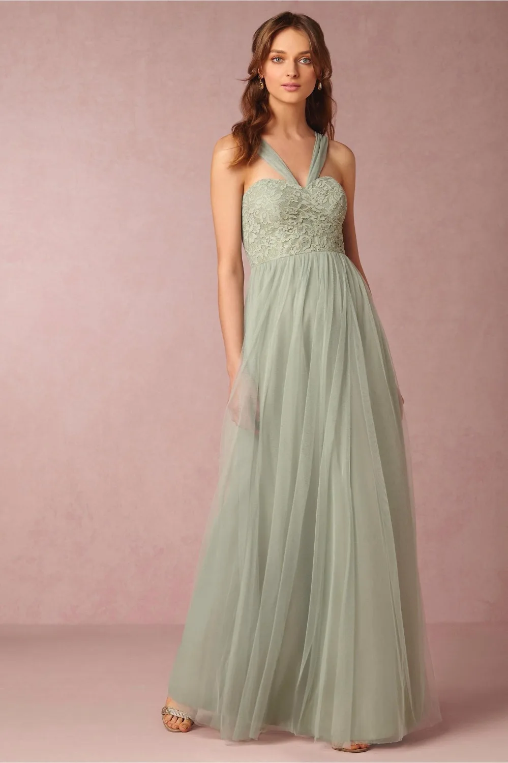 vintage green bridesmaid dresses