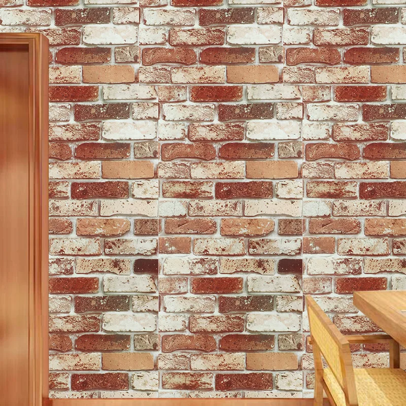 3D Red Brick Wallpaper For Living Room Bedroom Kitchen TV Background Art Wall PVC Removable Self Adhesive Wall Papers Home Decor 3D Red Brick Wallpaper For Living Room Bedroom Kitchen TV Background Art Wall PVC Removable Self Adhesive Wall Papers Home Decor